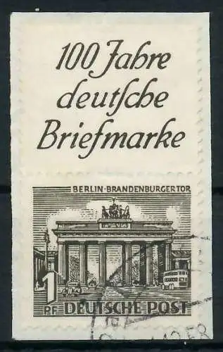 BERLIN ZUSAMMENDRUCK Nr S1 gestempelt SENKR PAAR Briefst³ck 900FD2