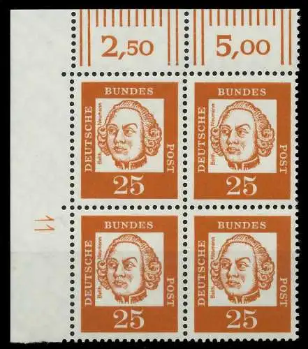 BRD DS BED. DEUTSCHE Nr 353y DZ11 postfrisch VIERERBLOC 906762