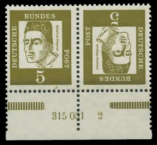 BRD ZUSAMMENDRUCK Nr K2a-HAN 315.031-2 postfrisch WAAGR 90688E