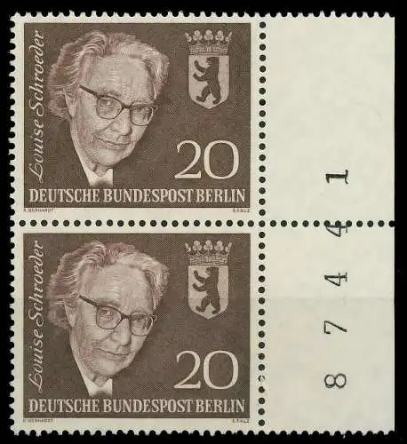 BERLIN 1961 Nr 198 postfrisch SENKR PAAR SRA 9068AE