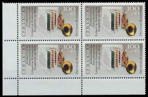BRD 1989 Nr 1415 postfrisch VIERERBLOCK ECKE-ULI 906A46