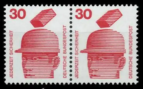 BRD DS UNFALLVERHÜTUNG Nr 698A postfrisch WAAGR PAAR 906AD6