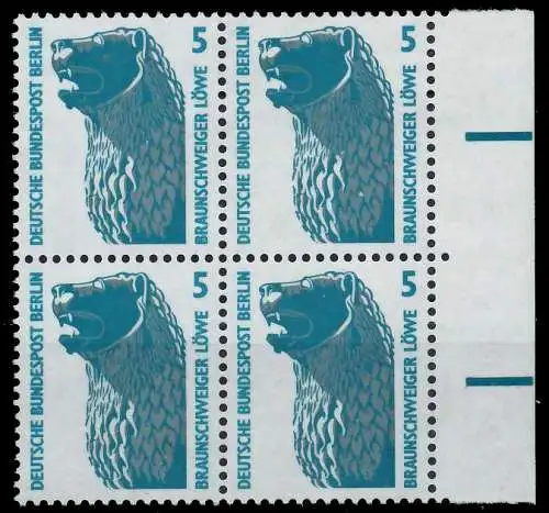 BERLIN DS SEHENSWÜRDIGKEITEN Nr 863 postfrisch VIERERBL 906BEE