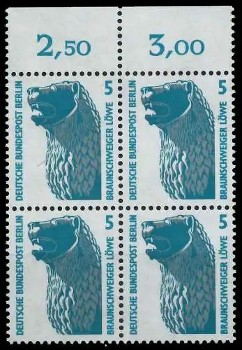 BERLIN DS SEHENSWÜRDIGKEITEN Nr 863 postfrisch VIERERBL 906C02