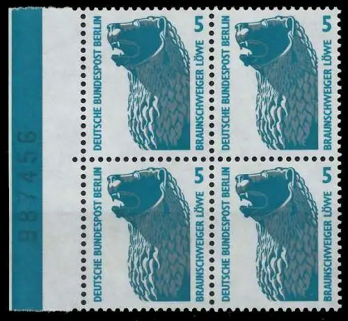 BERLIN DS SEHENSWÜRDIGKEITEN Nr 863 postfrisch VIERERBL 906C16