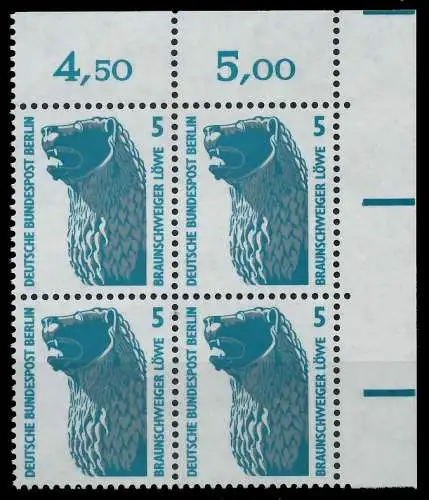 BERLIN DS SEHENSWÜRDIGKEITEN Nr 863 postfrisch VIERERBL 906C1E