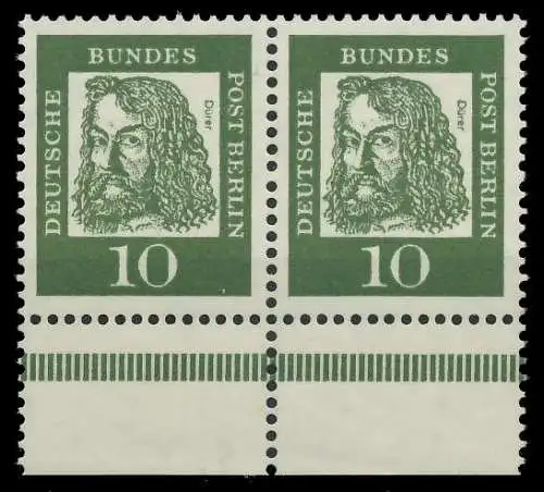 BERLIN DS BED. DEUTSCHE Nr 202 postfrisch WAAGR PAAR UR 906CEE