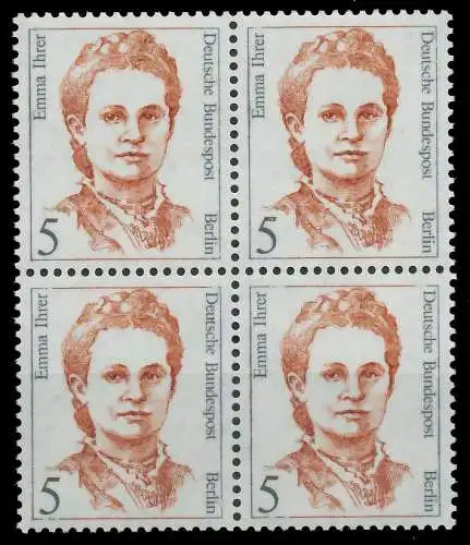 BERLIN DS FRAUEN Nr 833 postfrisch VIERERBLOCK 906D1A