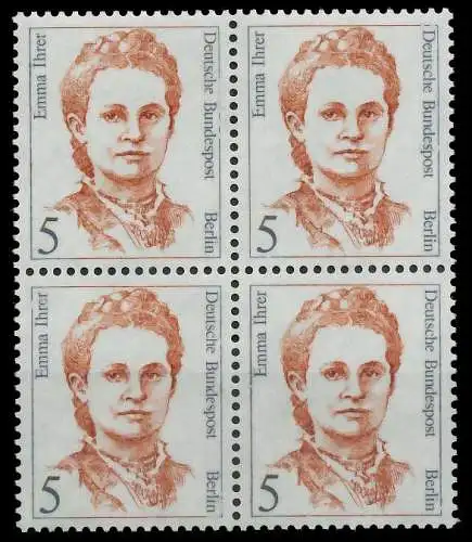 BERLIN DS FRAUEN Nr 833 postfrisch VIERERBLOCK 906D22