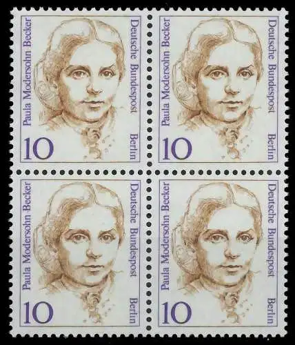 BERLIN DS FRAUEN Nr 806 postfrisch VIERERBLOCK 906D3A