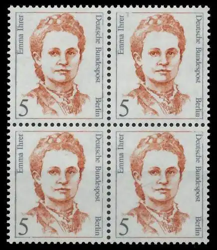 BERLIN DS FRAUEN Nr 833 postfrisch VIERERBLOCK 906D46