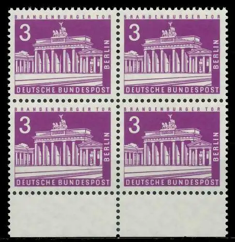 BERLIN DS BAUTEN 2 Nr 231 postfrisch VIERERBLOCK URA 90ED0E