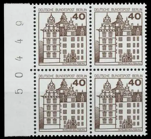 BERLIN DS BURGEN U. SCHLÖSSER Nr 614 SRli postfrisch VI 90ED32