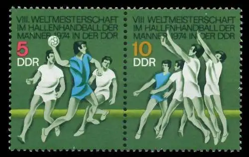 DDR ZUSAMMENDRUCK Nr WZd296 postfrisch WAAGR PAAR 90ED3A