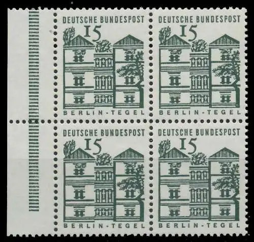 BRD DS BAUWERKE 1 Nr 455b postfrisch VIERERBLOCK SRA 90EDAA