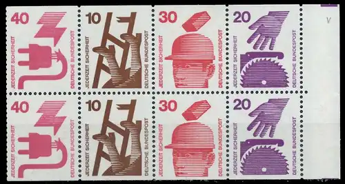 BRD BUND HEFTCHENBLATT Nr HB 25 postfrisch 90EDFE