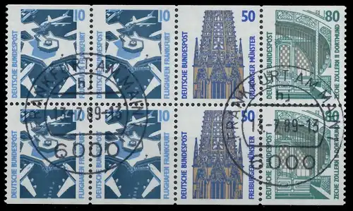 BRD BUND HEFTCHENBLATT Nr HB 30u zentrisch gestempelt 90EE3A