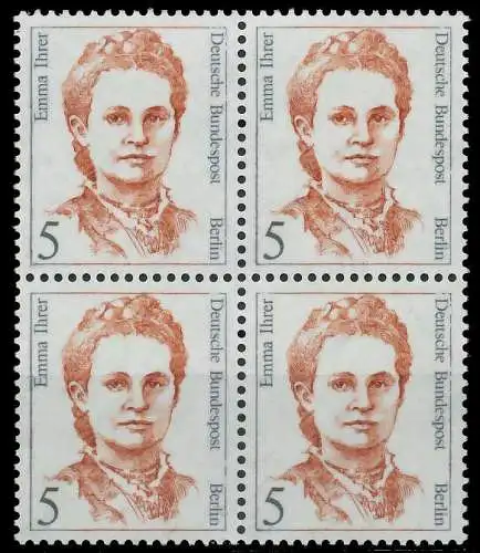 BERLIN DS FRAUEN Nr 833 postfrisch VIERERBLOCK 90EF72
