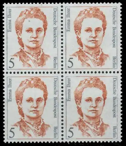 BERLIN DS FRAUEN Nr 833 postfrisch VIERERBLOCK 90EF7A