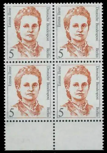 BERLIN DS FRAUEN Nr 833 postfrisch VIERERBLOCK URA 90EF8E