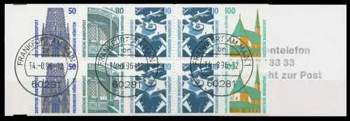 BRD MARKENHEFTCHEN Nr MH 34 IoZ gestempelt 90F00E