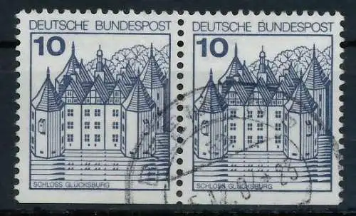 BRD DS BURGEN U. SCHLÖSSER Nr 913D gestempelt WAAGR PAAR 914C7E