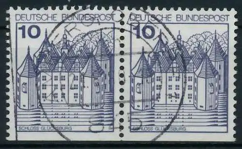 BRD DS BURGEN U. SCHLÖSSER Nr 913D zentrisch gestempelt WAAG 914CA2