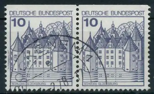 BRD DS BURGEN U. SCHLÖSSER Nr 913C gestempelt WAAGR PAAR 914CBE