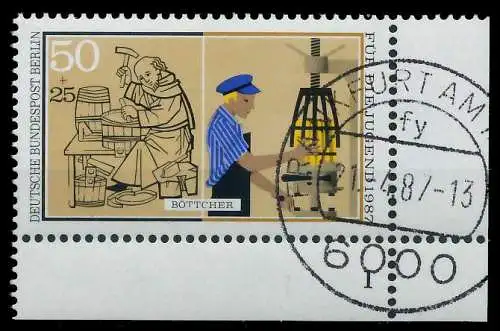 BERLIN 1987 Nr 780 zentrisch gestempelt FORMNUMMER 1 914F46