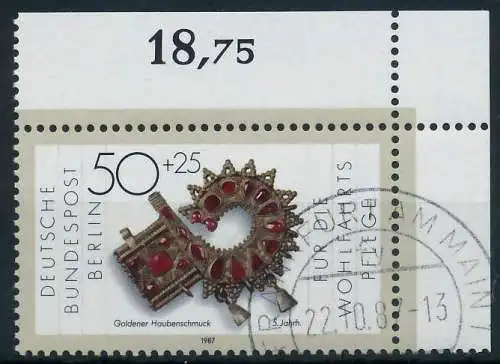 BERLIN 1987 Nr 789 gestempelt ECKE-ORE 91523E