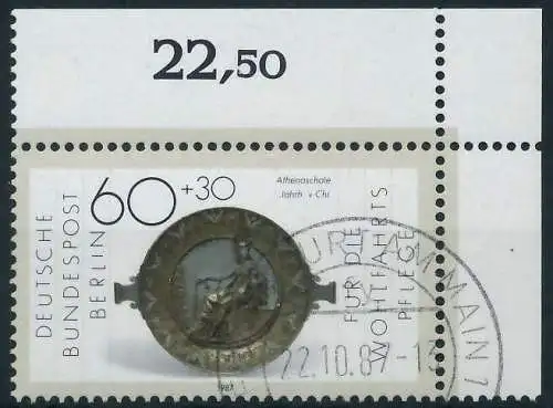BERLIN 1987 Nr 790 gestempelt ECKE-ORE 91525A