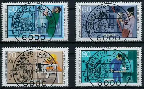 BERLIN 1986 Nr 754-757 zentrisch gestempelt 915302