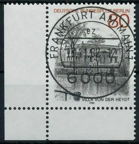 BERLIN 1982 Nr 687 zentrisch gestempelt ECKE-ULI 91D3D6
