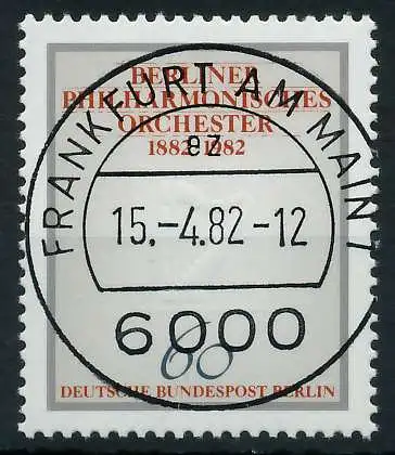 BERLIN 1982 Nr 666 zentrisch gestempelt 91D476
