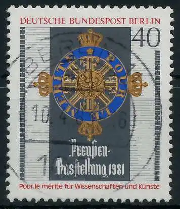 BERLIN 1981 Nr 648 zentrisch gestempelt 91D4DE