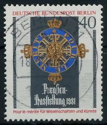 BERLIN 1981 Nr 648 zentrisch gestempelt 91D4EA