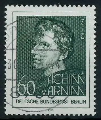 BERLIN 1981 Nr 637 zentrisch gestempelt 91D516