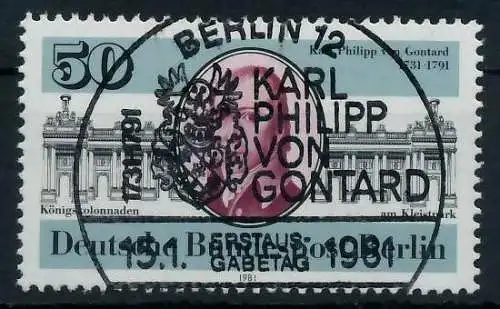 BERLIN 1981 Nr 639 ESST zentrisch gestempelt 91D51E