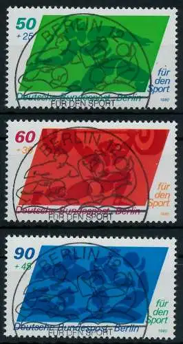 BERLIN 1980 Nr 621-623 ESST zentrisch gestempelt 91D53A