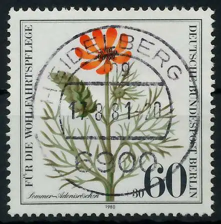 BERLIN 1980 Nr 631 zentrisch gestempelt 91D54E