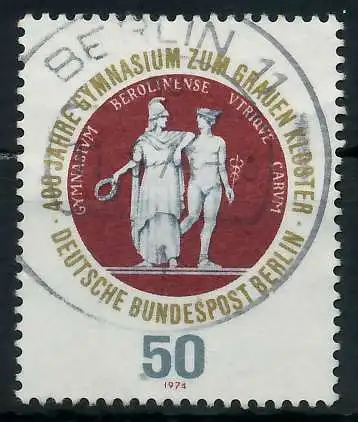 BERLIN 1974 Nr 472 zentrisch gestempelt 91D776