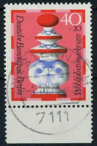 BERLIN 1972 Nr 437 zentrisch gestempelt URA 91D886