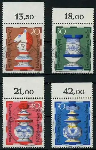 BERLIN 1972 Nr 435-438 zentrisch gestempelt ORA 91D896