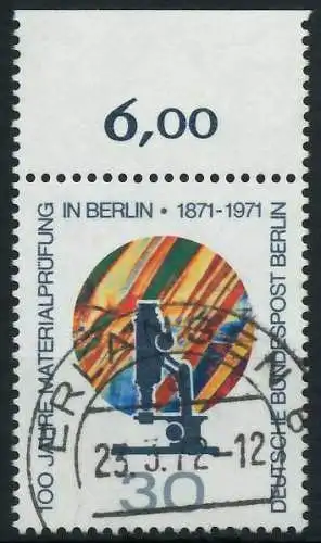 BERLIN 1971 Nr 416 zentrisch gestempelt ORA 91D92A