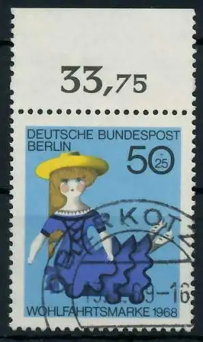 BERLIN 1968 Nr 325 gestempelt ORA 91D9FA