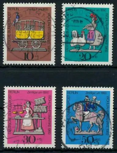 BERLIN 1969 Nr 348-351 zentrisch gestempelt 91DA62