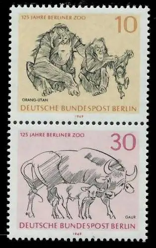 BERLIN ZUSAMMENDRUCK Nr S338+340 postfrisch SENKR PAAR 91DAB6