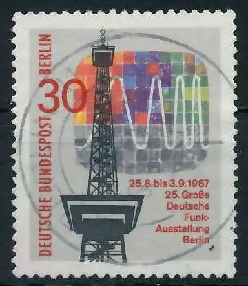 BERLIN 1967 Nr 309 zentrisch gestempelt 9202B6