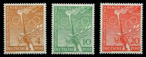 BERLIN 1952 Nr 88-90 postfrisch 9203CE