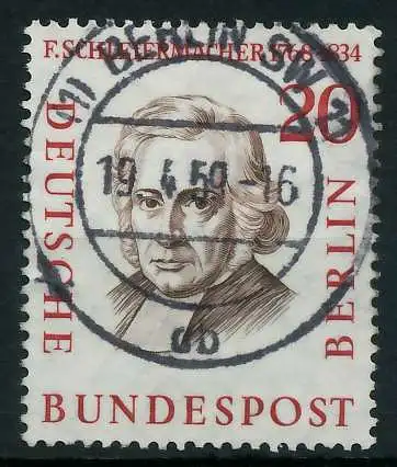 BERLIN 1957 Nr 167 zentrisch gestempelt 9203D6